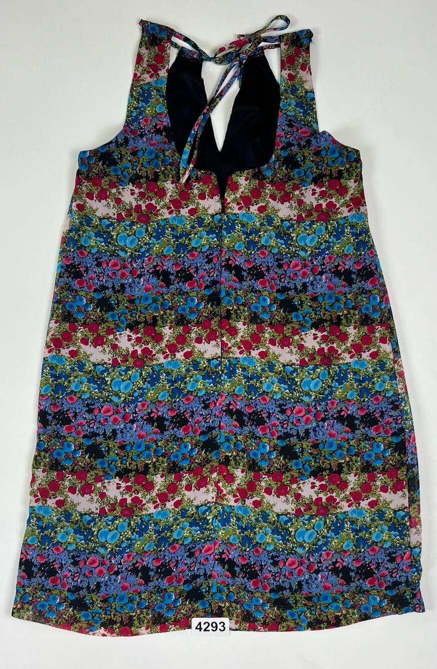 Eci New York Multi-Color Floral Halter Dress Size S